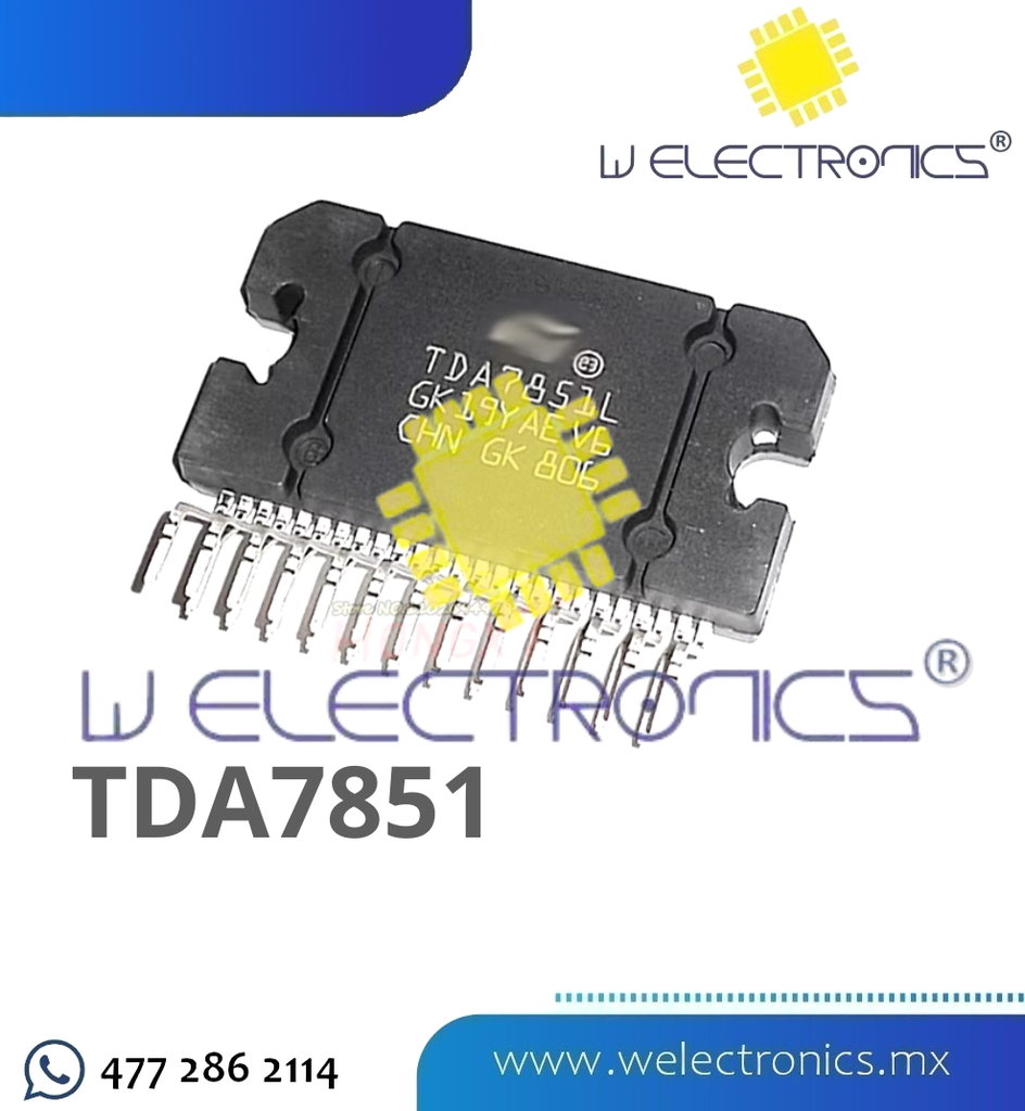 TDA7851 AMPLIFICADOR MOSFET 4X48W