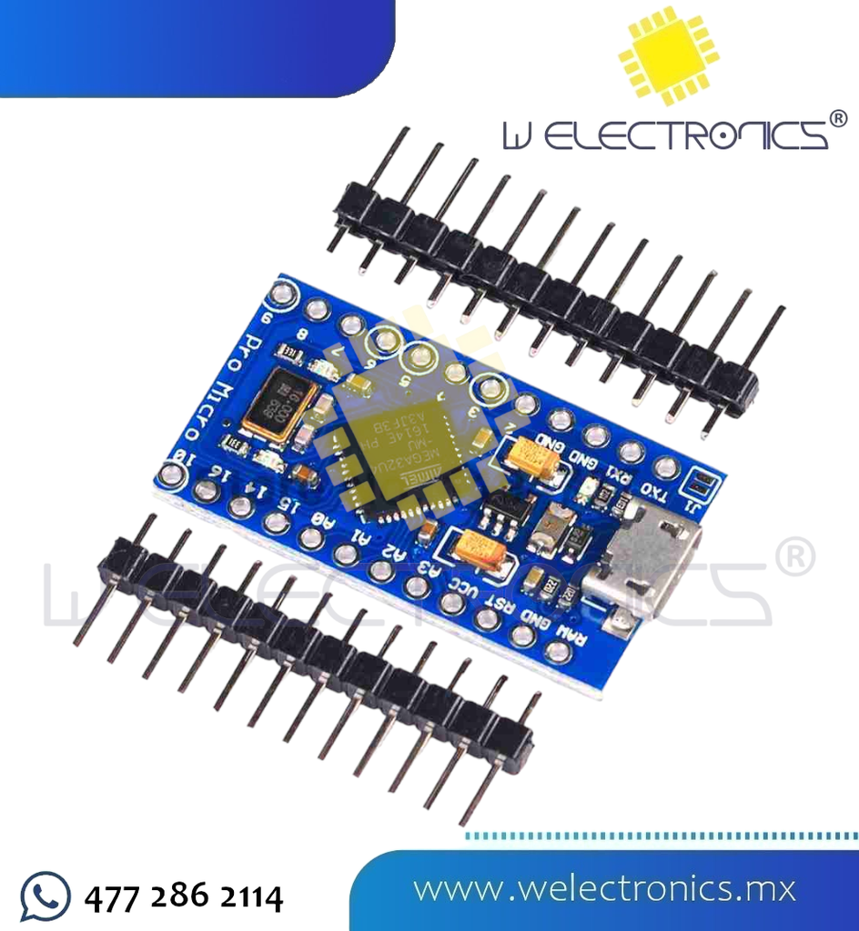 ARDUINO PRO-MICRO LEONARDO ATMEGA32U4 5V/16MHZ