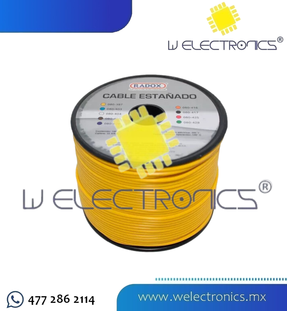 CABLE ESTAÑADO 22AWG