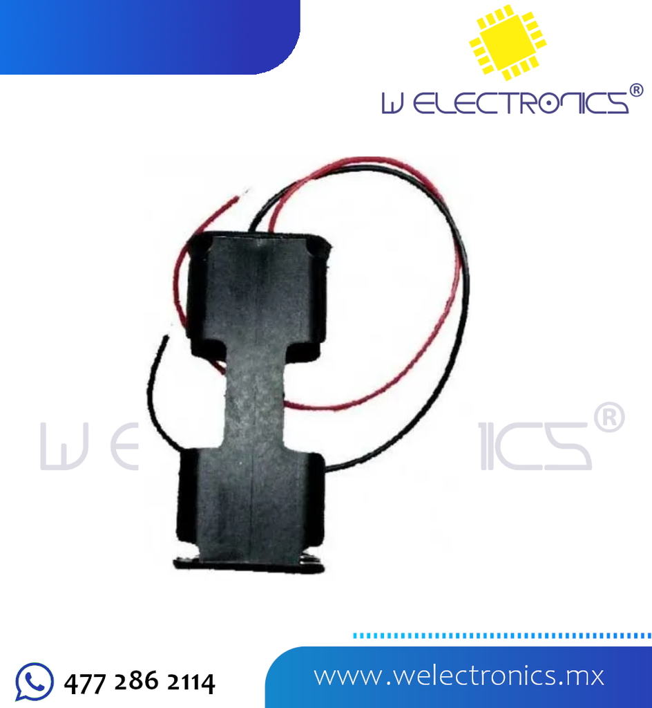 PORTAPILAS CON CABLE PARA 2 PILAS AA