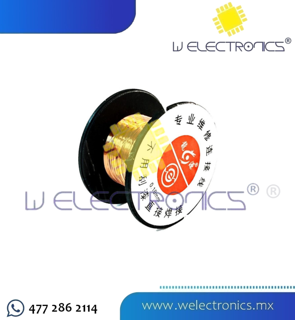 ALAMBRE DE COBRE 0.1MM (10 METROS)