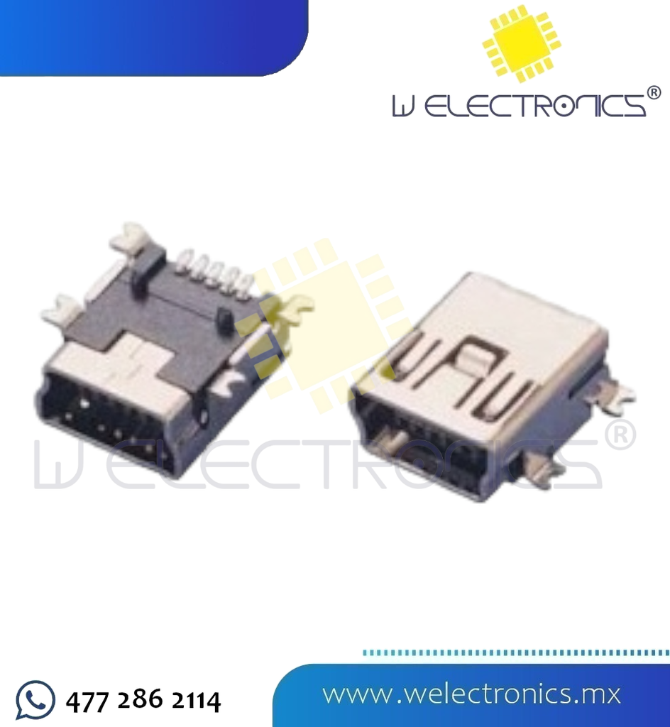 CONECTOR JACK MINI USB DE 4 HILOS