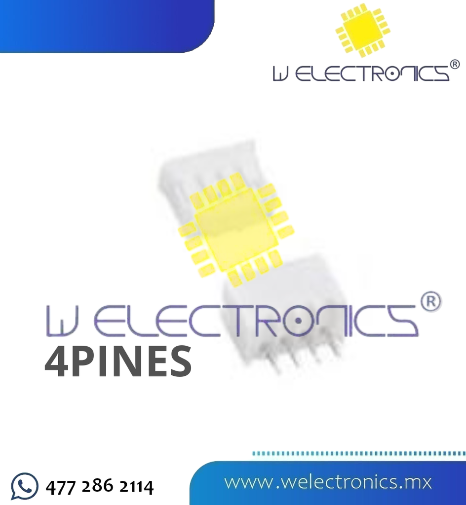 CONECTOR DE 4 PINES TIPO MOLEX 2.54MM