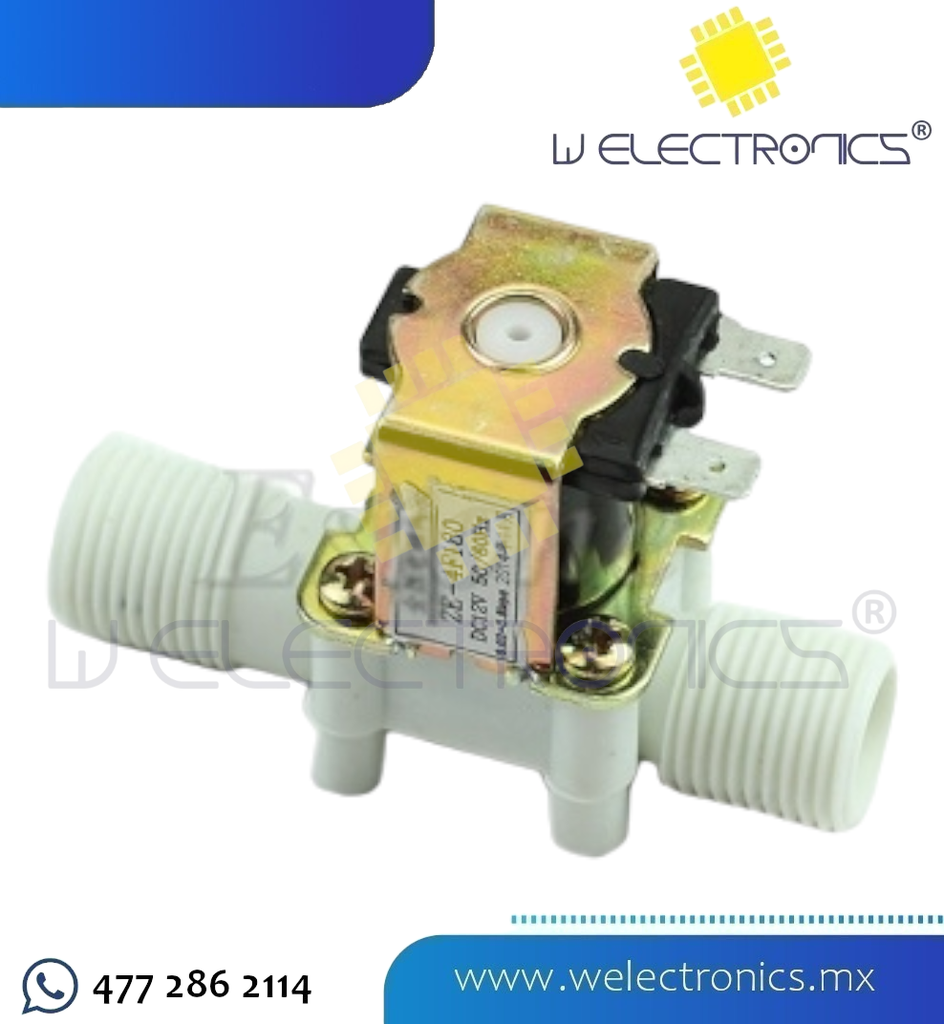 VALVULA ELECTROMAGNETICA 1/2" 12V DC