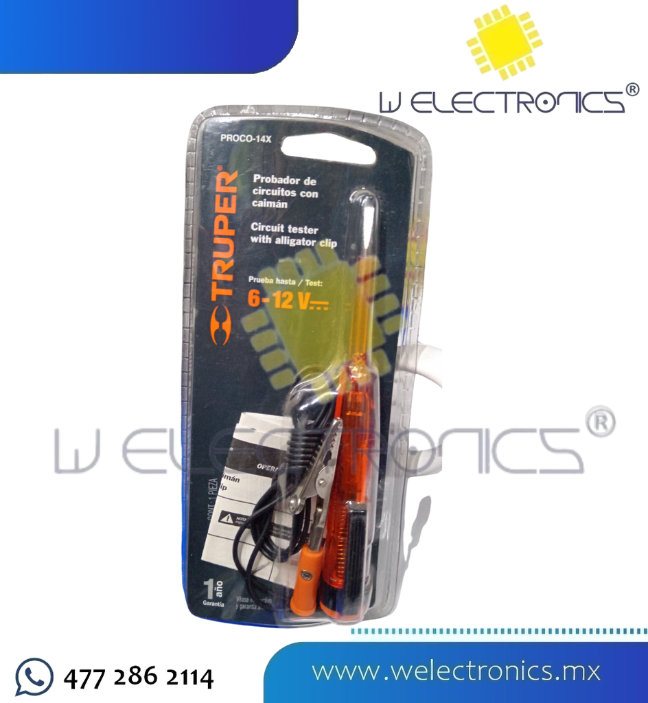 PROBADOR DE VOLTAJE 6-12V PROCO-14X
