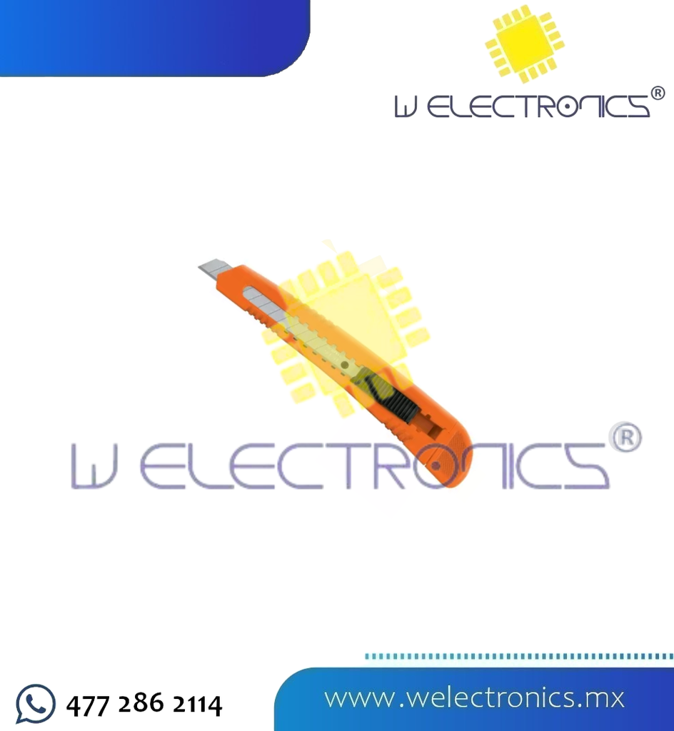 NAVAJA (CUTTER) DE 5" CUERPO DE PLASTICO