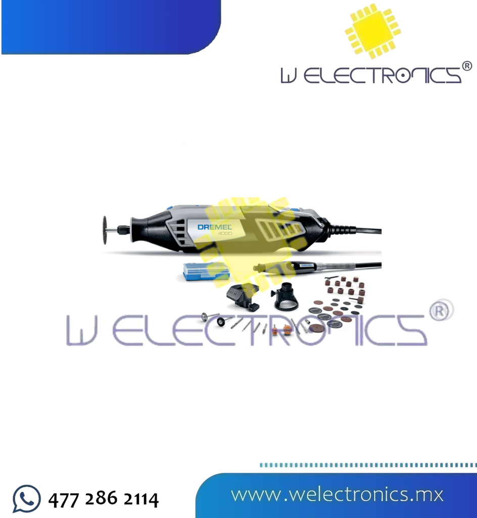 DREMEL 4000 CON 36 ACCESORIOS Y 3 ACOPLAMIENTOS