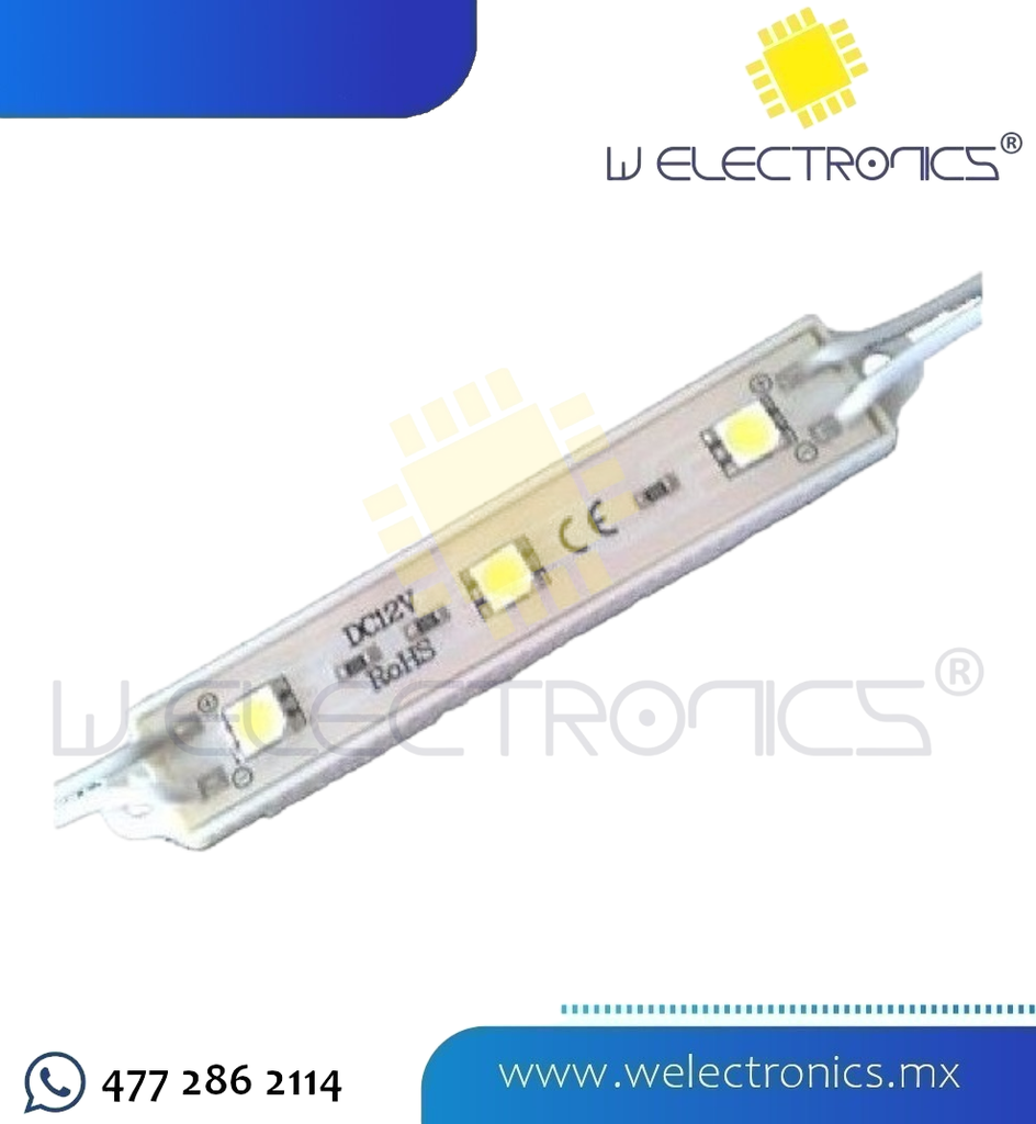 MODULO 3 LEDS BLANCO