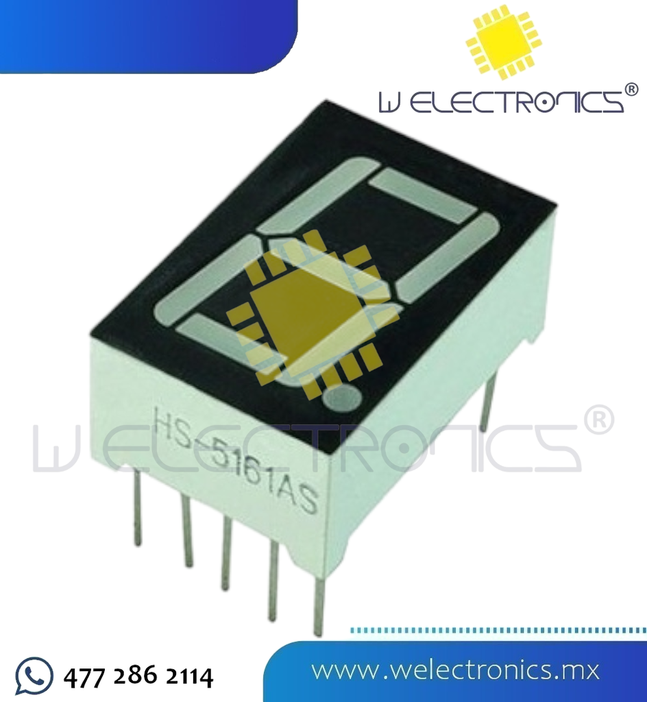 MODULO DISPLAY 7 SEGMENTOS ROJO AC 1"
