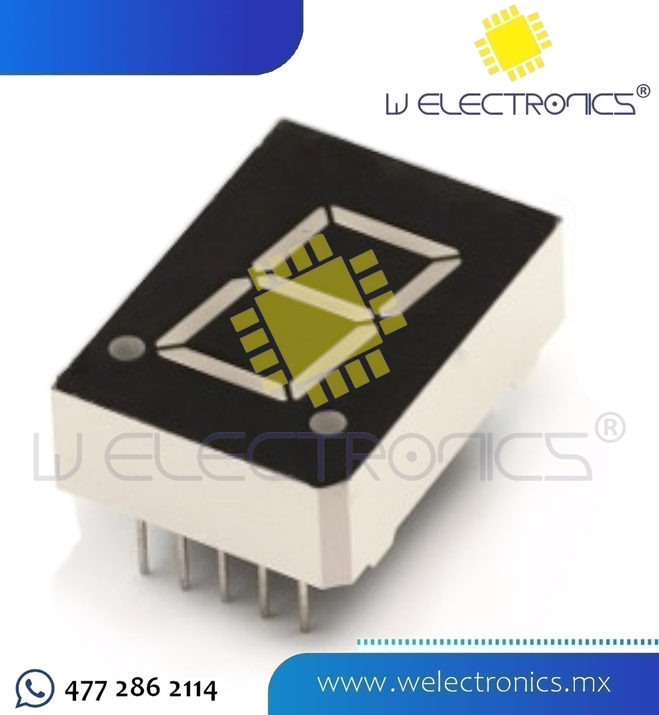 MODULO DISPLAY 7 SEGMENTOS ROJO CC 0.56"