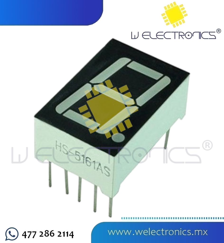 MODULO DISPLAY 7 SEGMENTOS ROJO AC 0.56"