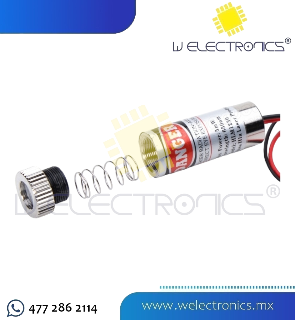 MODULO LASER ROJO 5MW 650NM