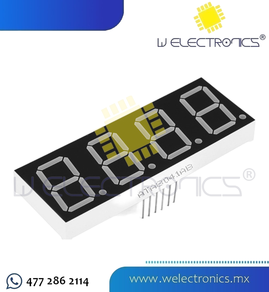 MODULO 4 DISPLAY 7 SEGMENTOS CC 0.56"