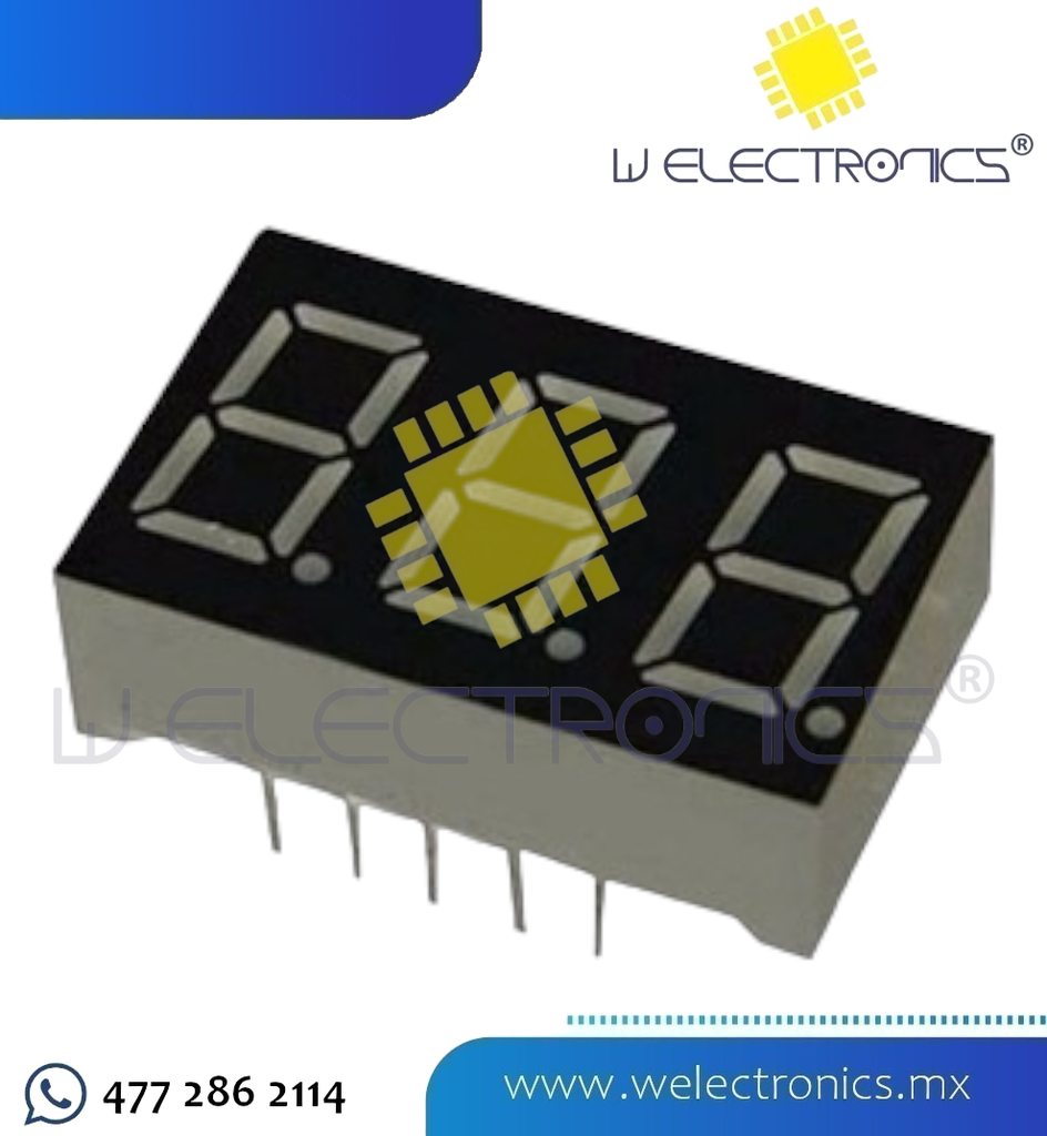 MODULO 3 DISPLAY 7 SEGMENTOS AC 0.40"