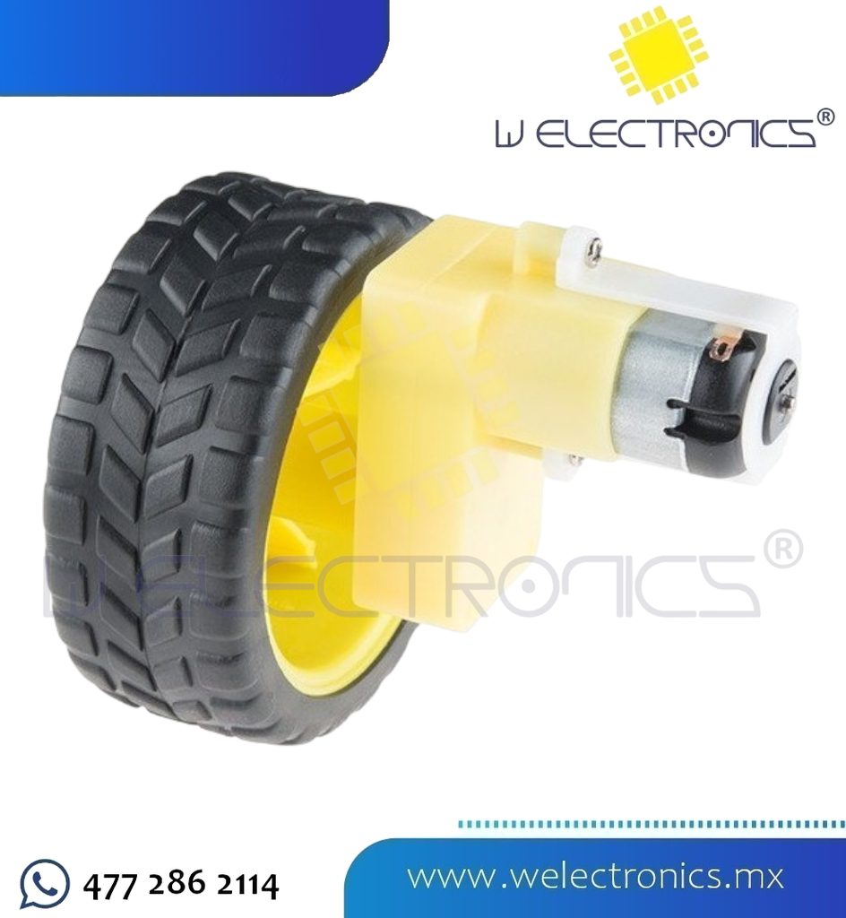 MOTORRERUCTOR 6V TIPO L C/LLANTA