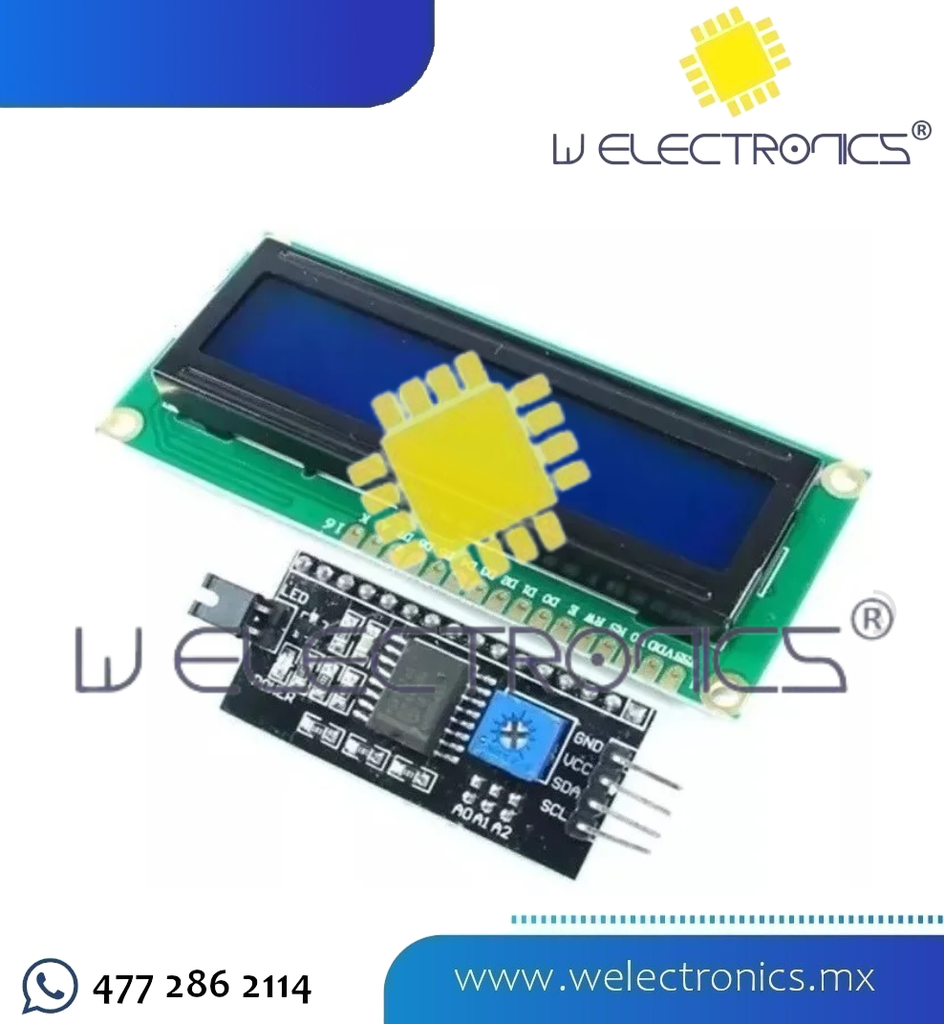 PANTALLA LCD 16X2 CON MODULO I2C