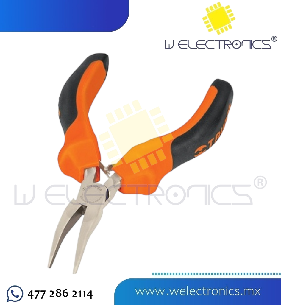 PINZA MINIATURA DE PUNTA CURVA MARCA TRUPER