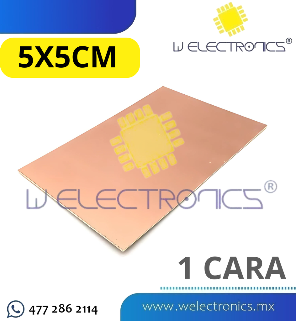 PLACA DE 1 CARA 5X5CM