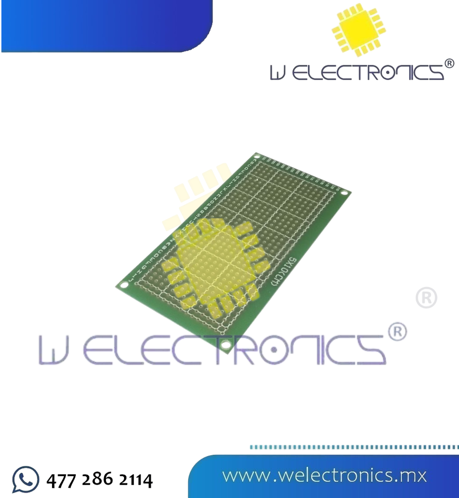 PLACA FENOLICA 1MM DE 5X10CM VERDE