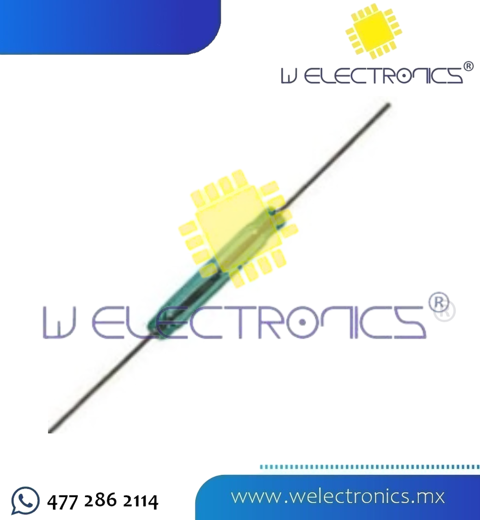 SENSOR INTERRUPTOR MAGNETICO 4X28 MM VERDE