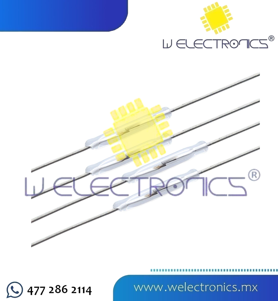 SENSOR INTERRUPTOR MAGNETICO 2X14 MM BLANCO