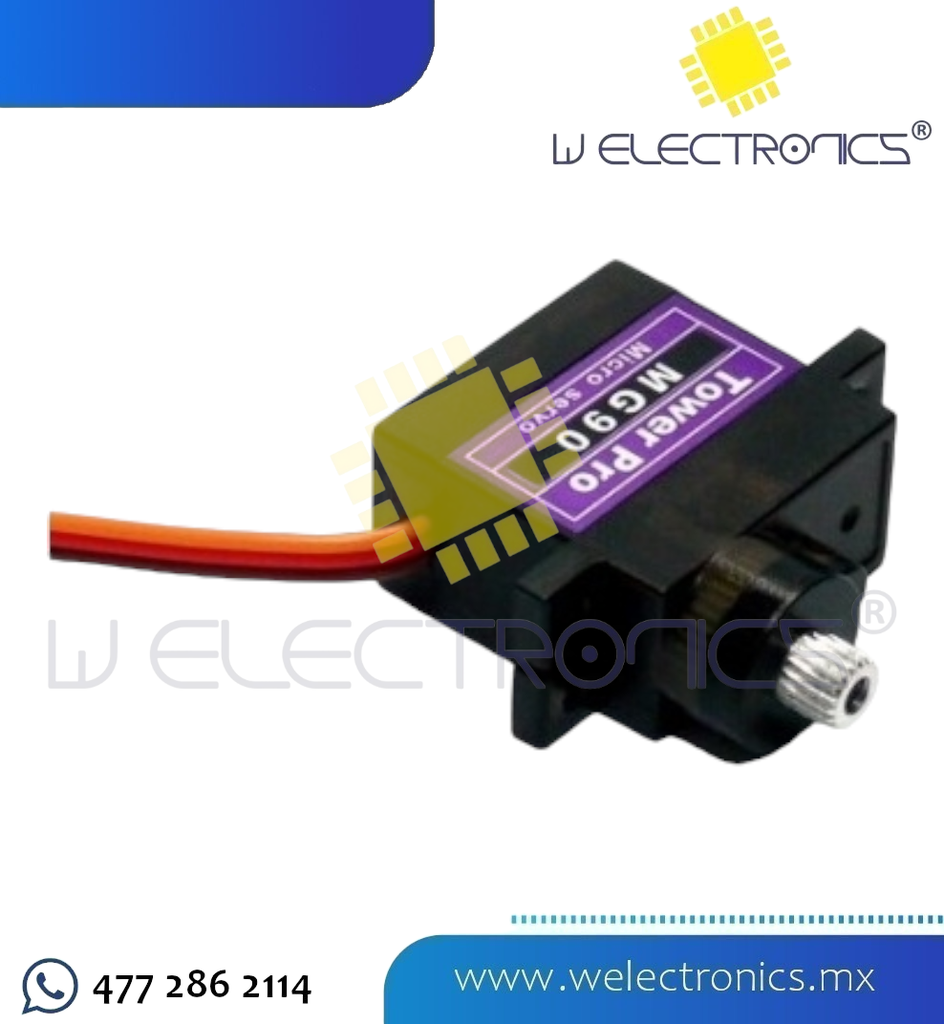 SERVOMOTOR TOWERPRO MG90 2.5 KG/CM DE TORQUE