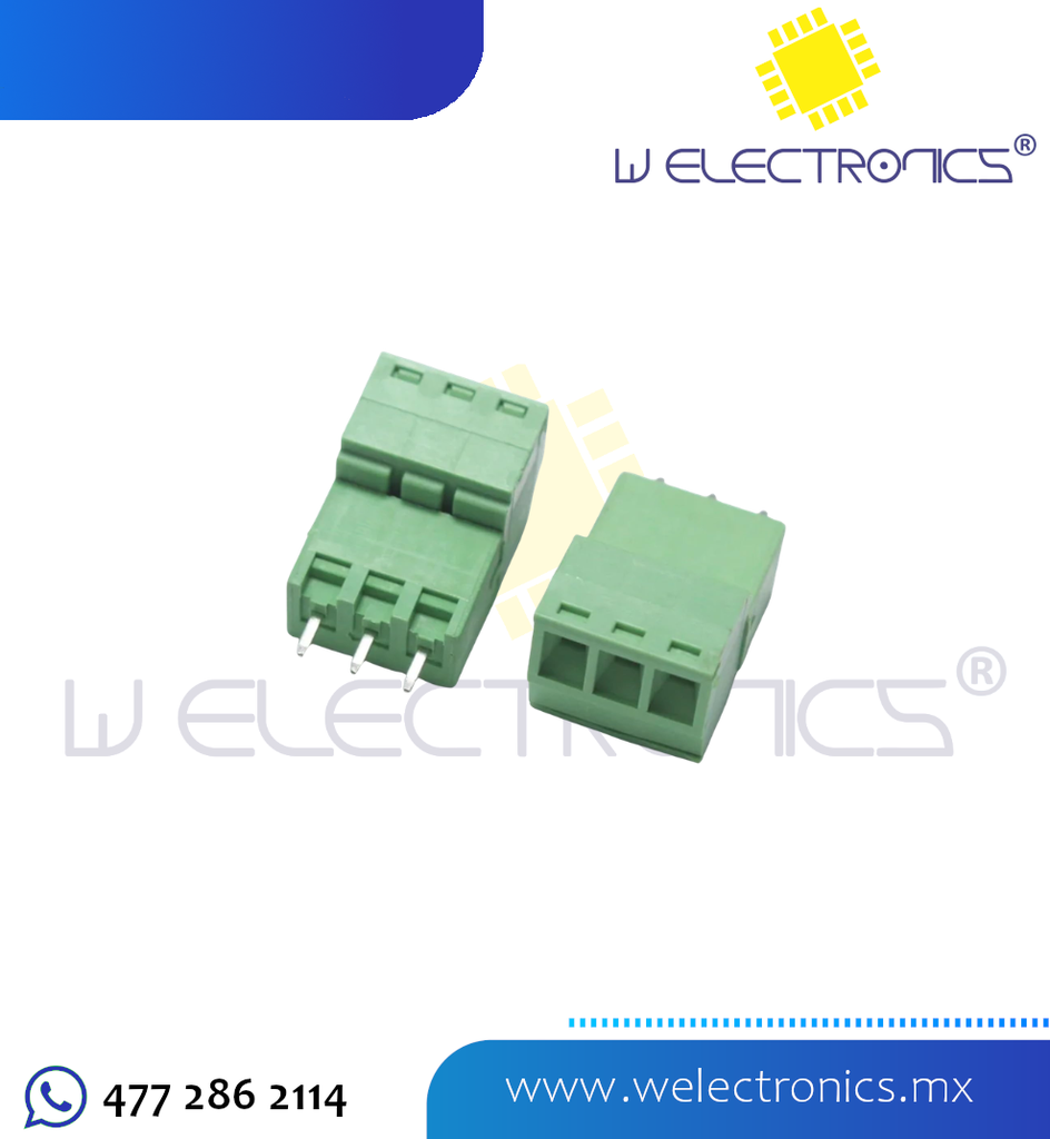 TERMINAL DE BLOQUE H-M 3 PINES 5.0 MM