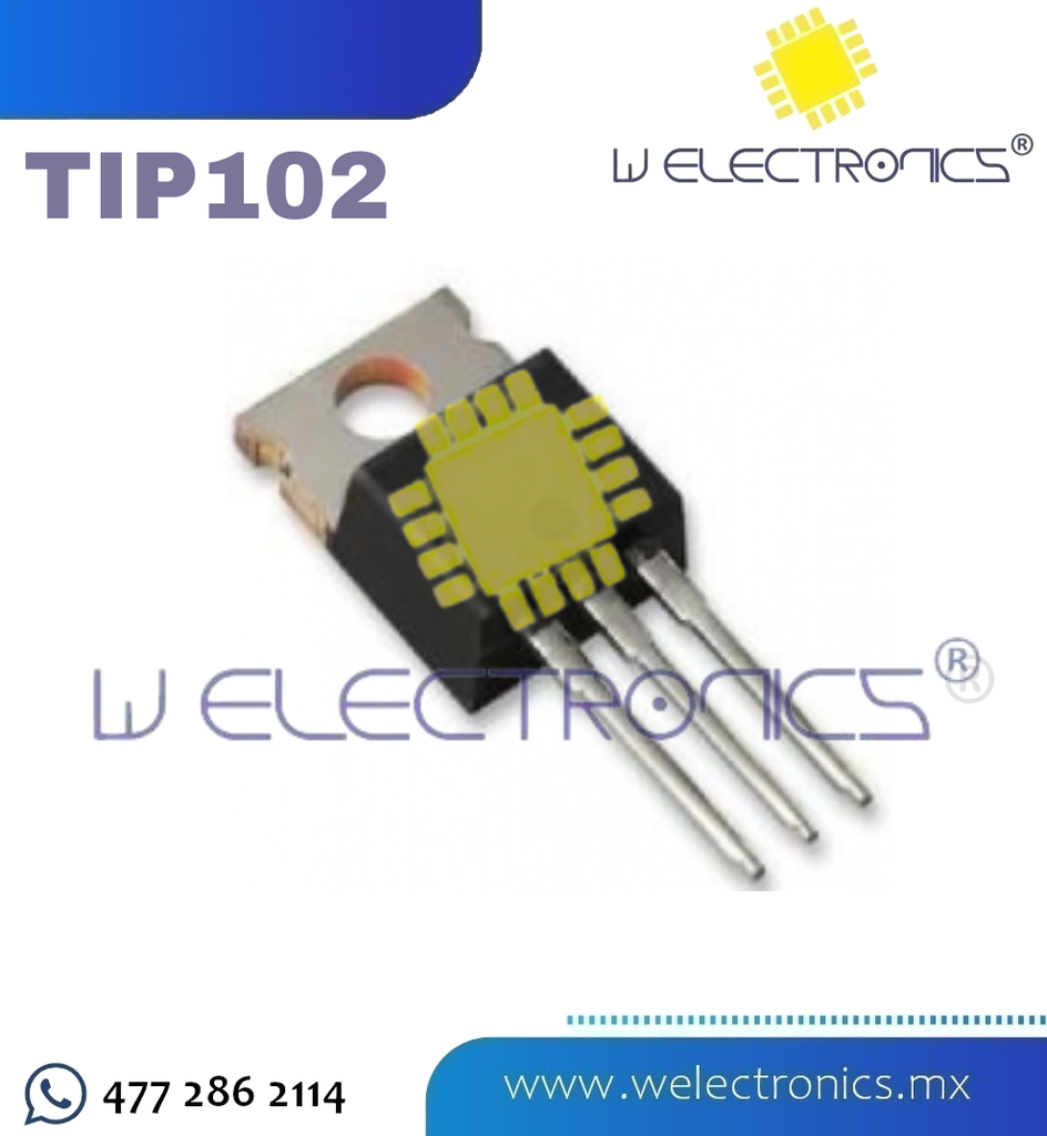 TIP102 NPN DARLINGTON 100V 8A HFE 200-20K