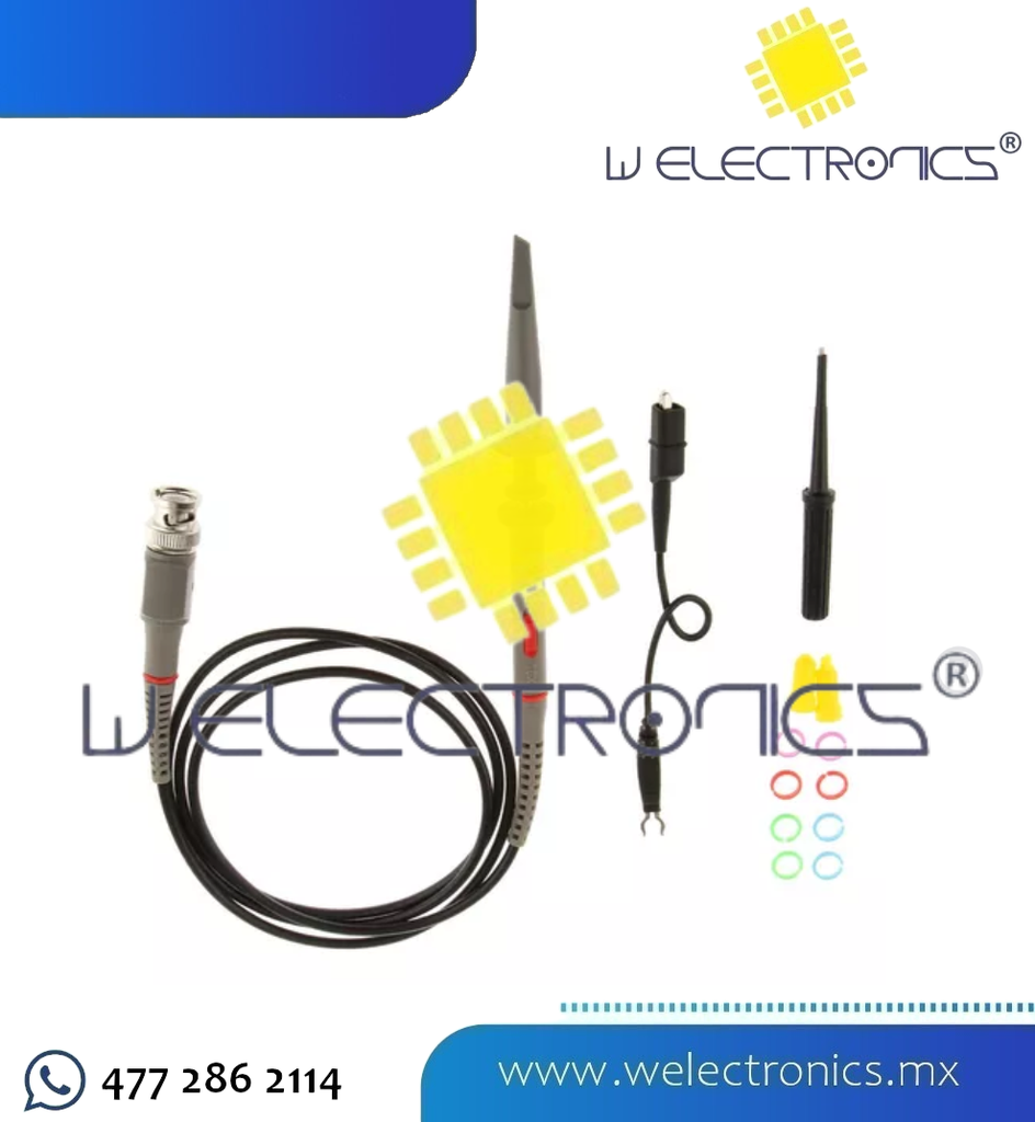 SONDA DE OSCILOSCOPIO CON CONECTOR BNC (100MHZ)