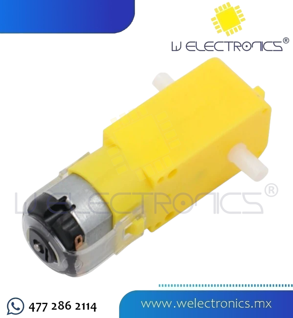 MOTORREDUCTOR DE 6V 75MA TIPO "T"