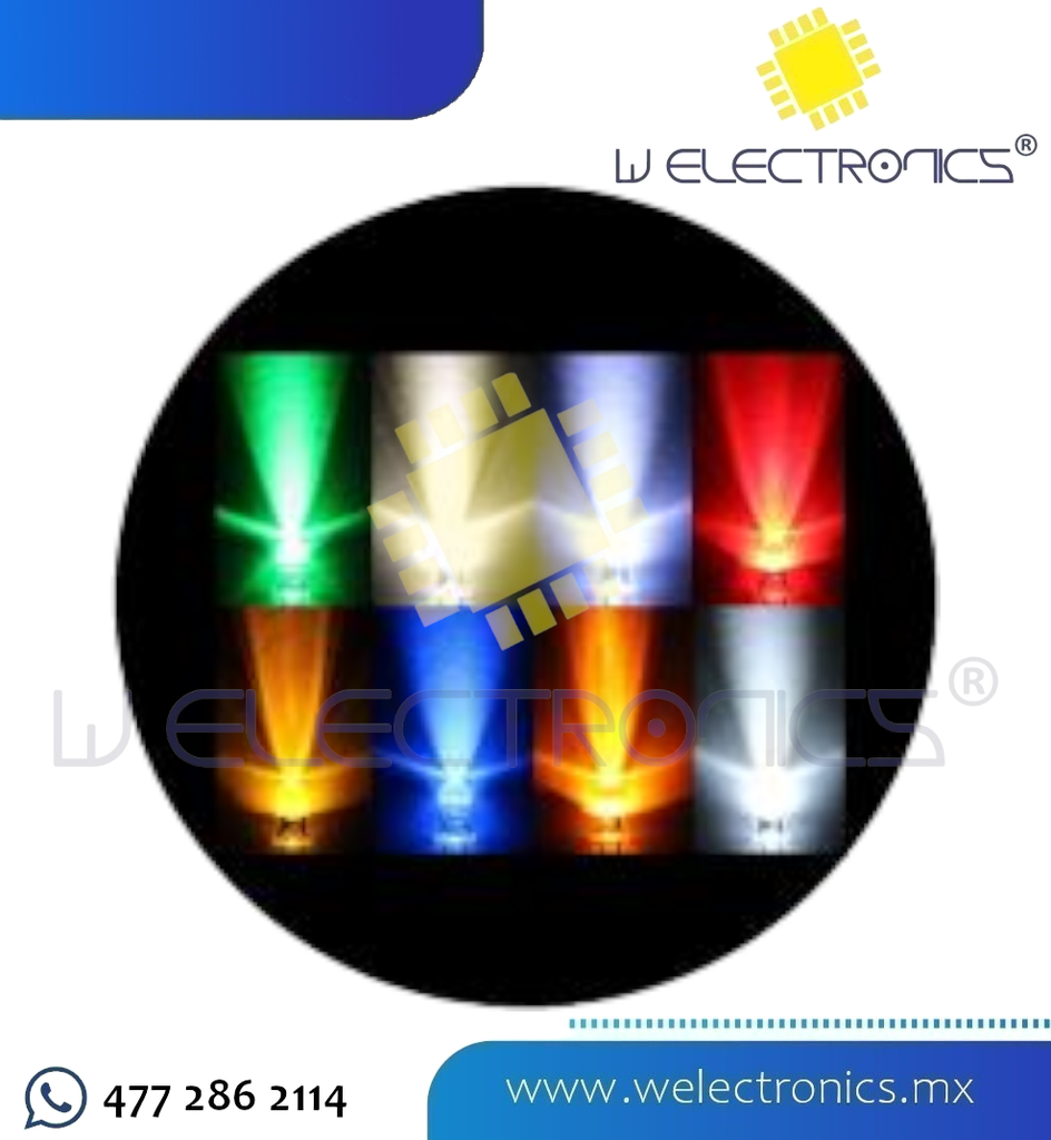KIT 50 LEDS ULTRABRILLANTES VARIOS COLORES
