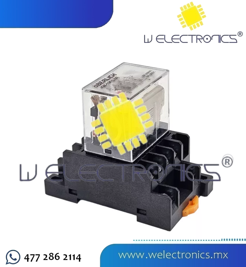 RELEVADOR DE PODER 12VDC CON BASE