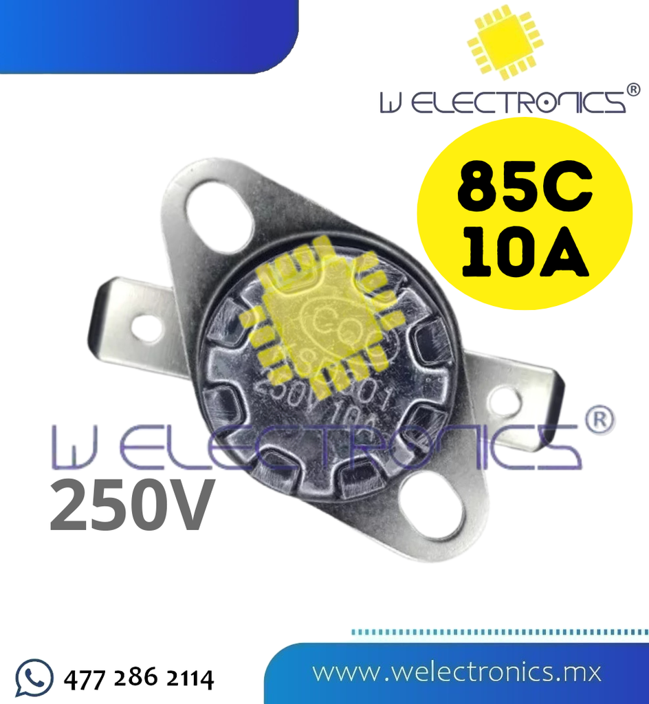TERMOSTATO KSD301 85C 250V 10A