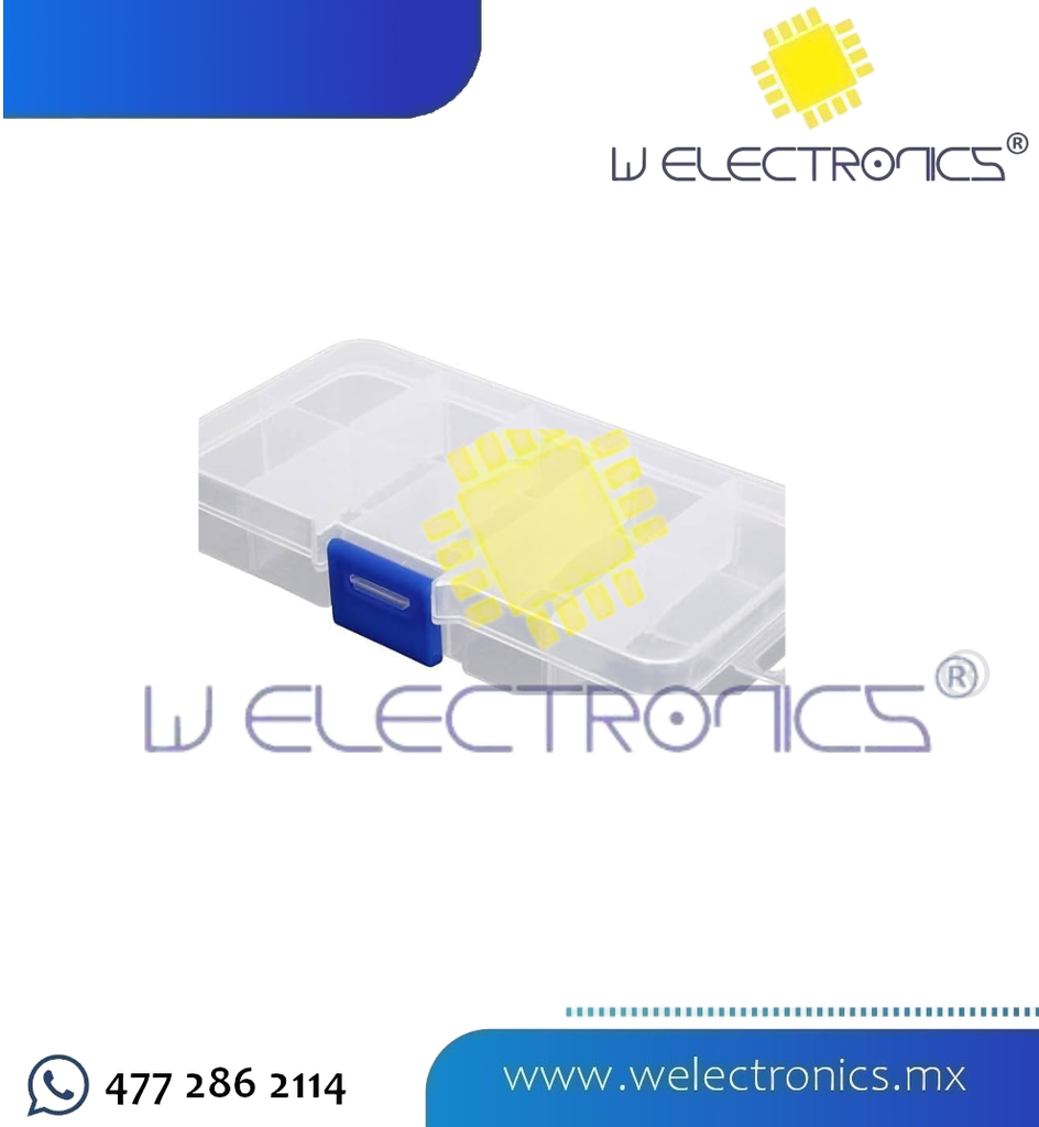 CAJA DE PLASTICO REDONDA 10X27CM 8 COMPARTIMENTOS