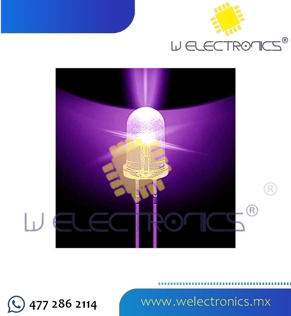 LED 5MM ULTRAVIOLETA UV