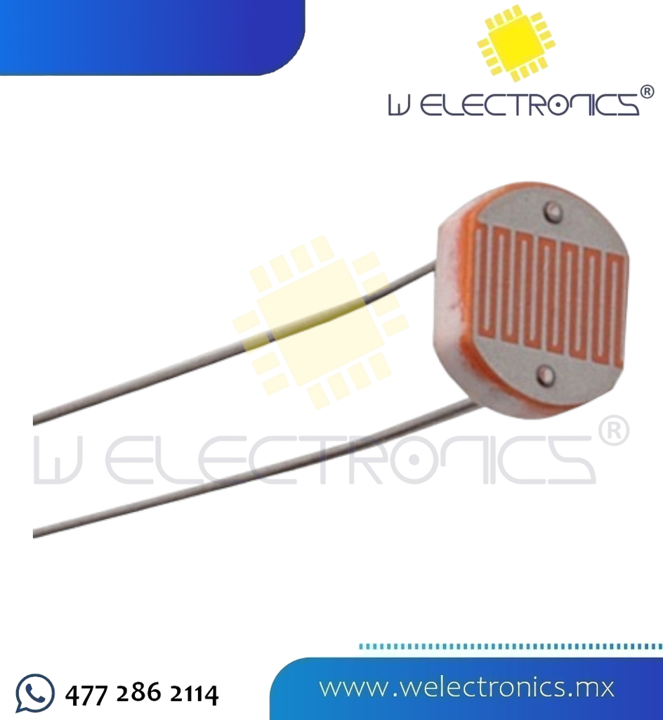 SENSOR LDR 5528 FOTORRESISTENCIA