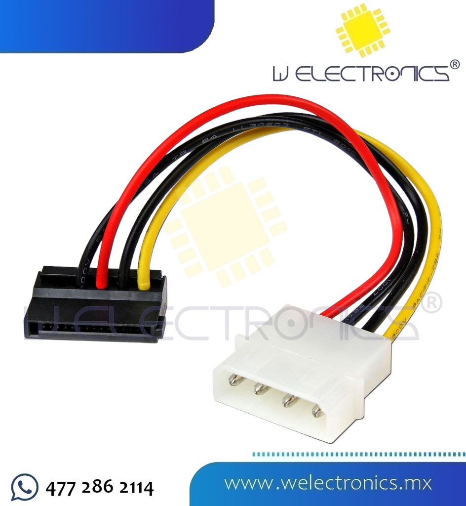 CABLE DE ALIMENTACION TIPO MOLEX A SATA