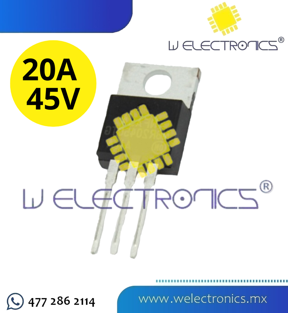DIODO SCHOTTKY DOBLE 20A 45V MBR2045G CQ2108