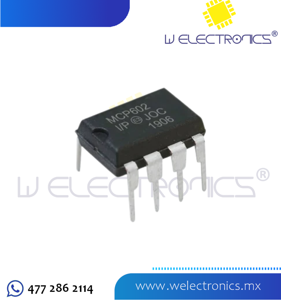 MCP602-IP AMPLIFICADOR OPERACIONAL DOBLE