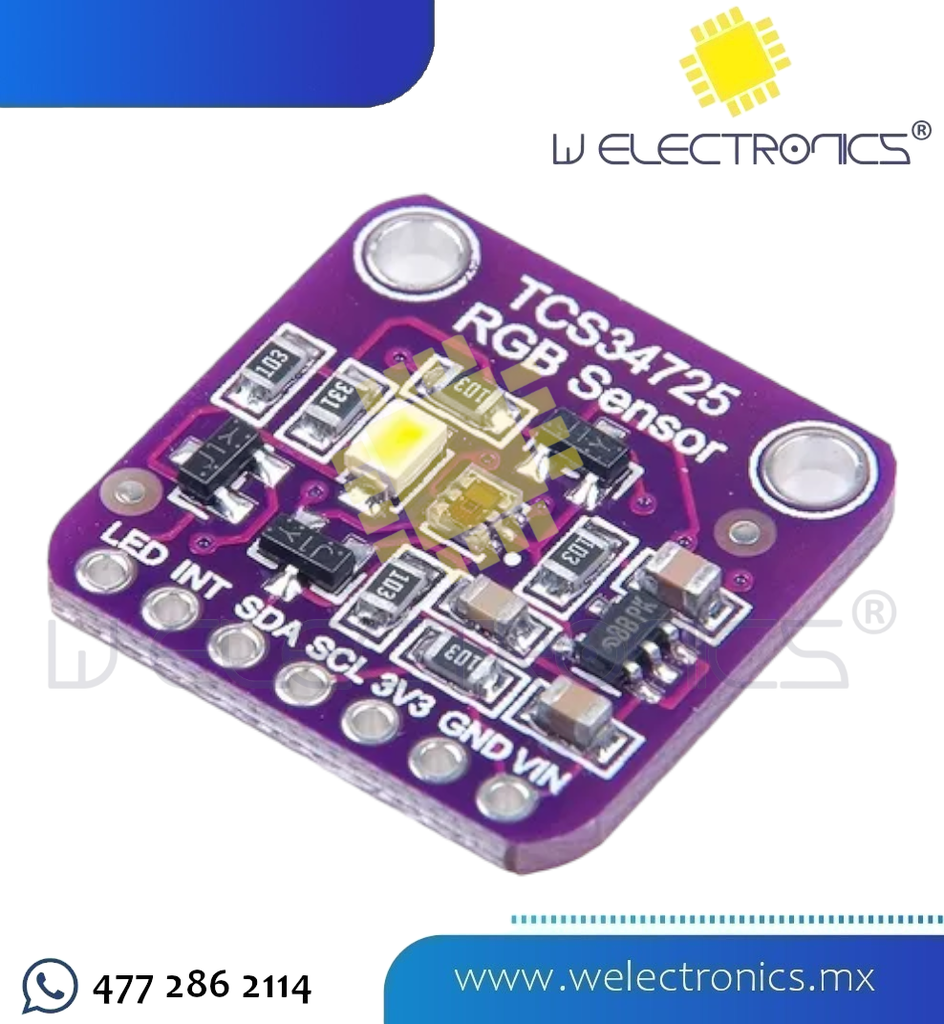 SENSOR DE COLOR RGB TCS34725
