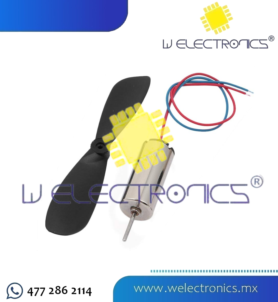 MOTOR (7X16MM) CON HELICE (46MM) 3.7V - 4.2V