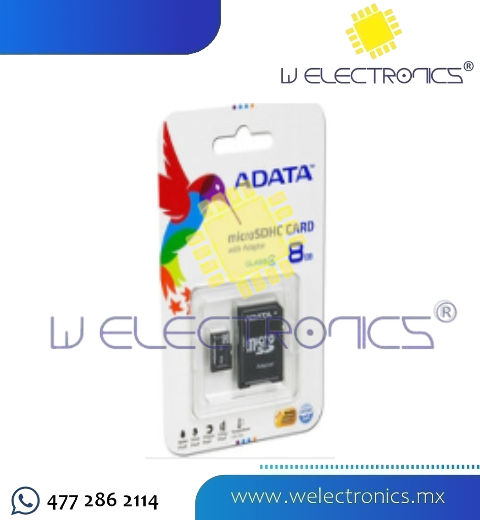 MEMORIA MICRO SD 8GB C/ADAPTADOR