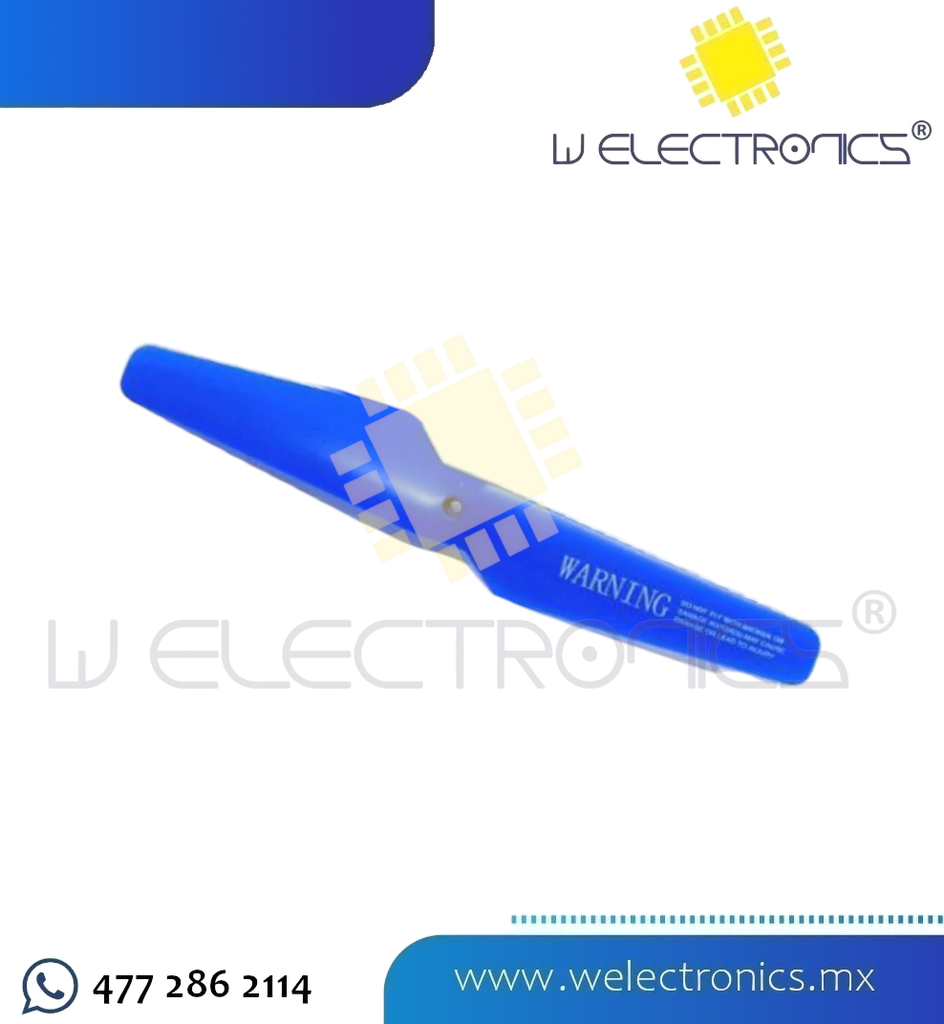 HELICE DE PLASTICO 2 PALAS 13.5CM