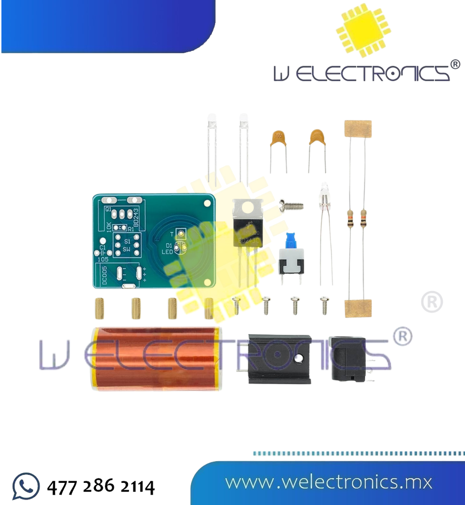 KIT DE BOBINA DE TESLA DIY BD243C