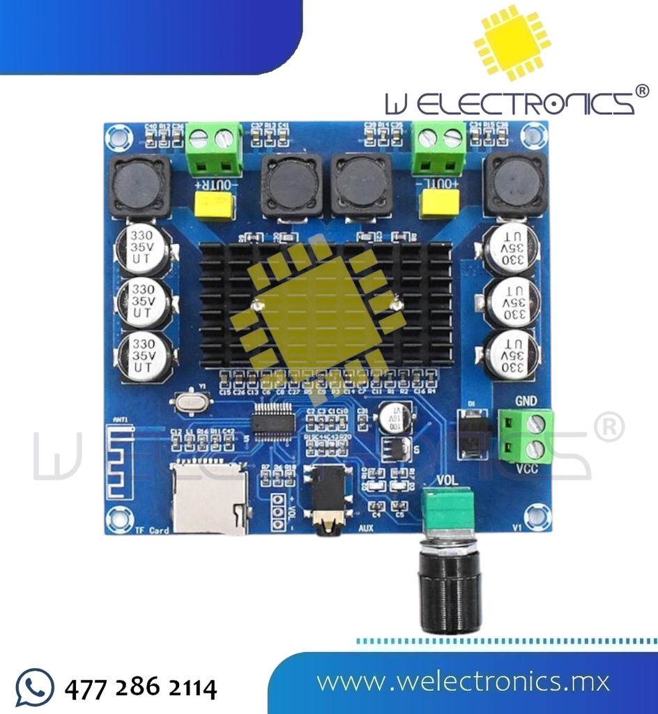 MODULO AMPLIFICADOR TDA7498 2*100W 12-24V