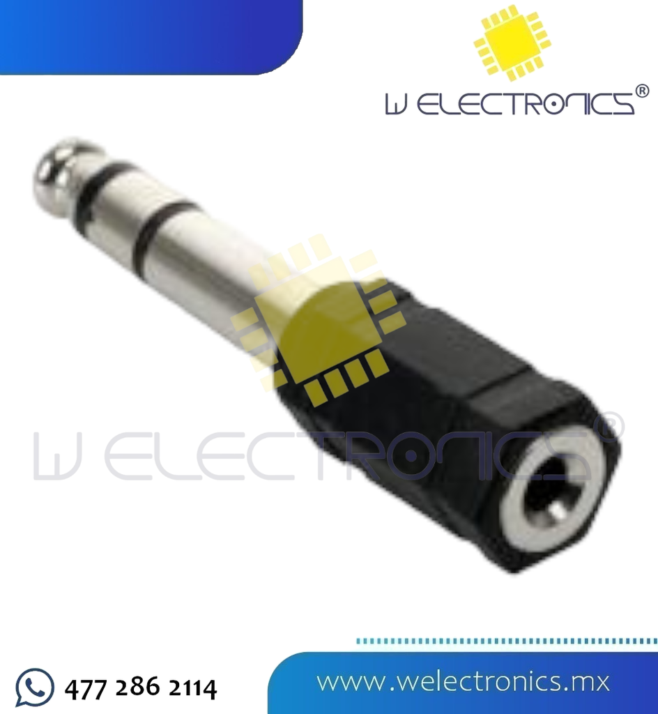 ADAPTADOR JACK 3.5 A PLUG 6.3