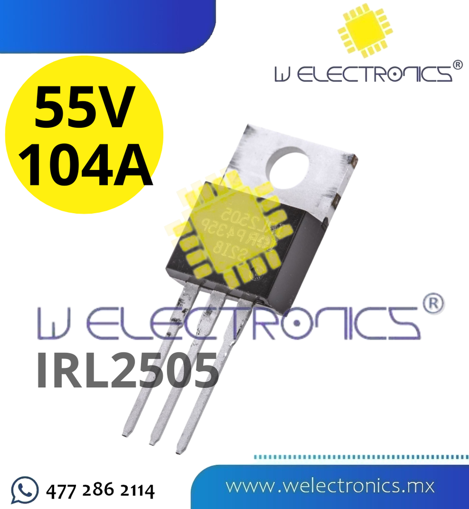 MOSFET IRL2505 TO-220 CANAL N 55V 104A