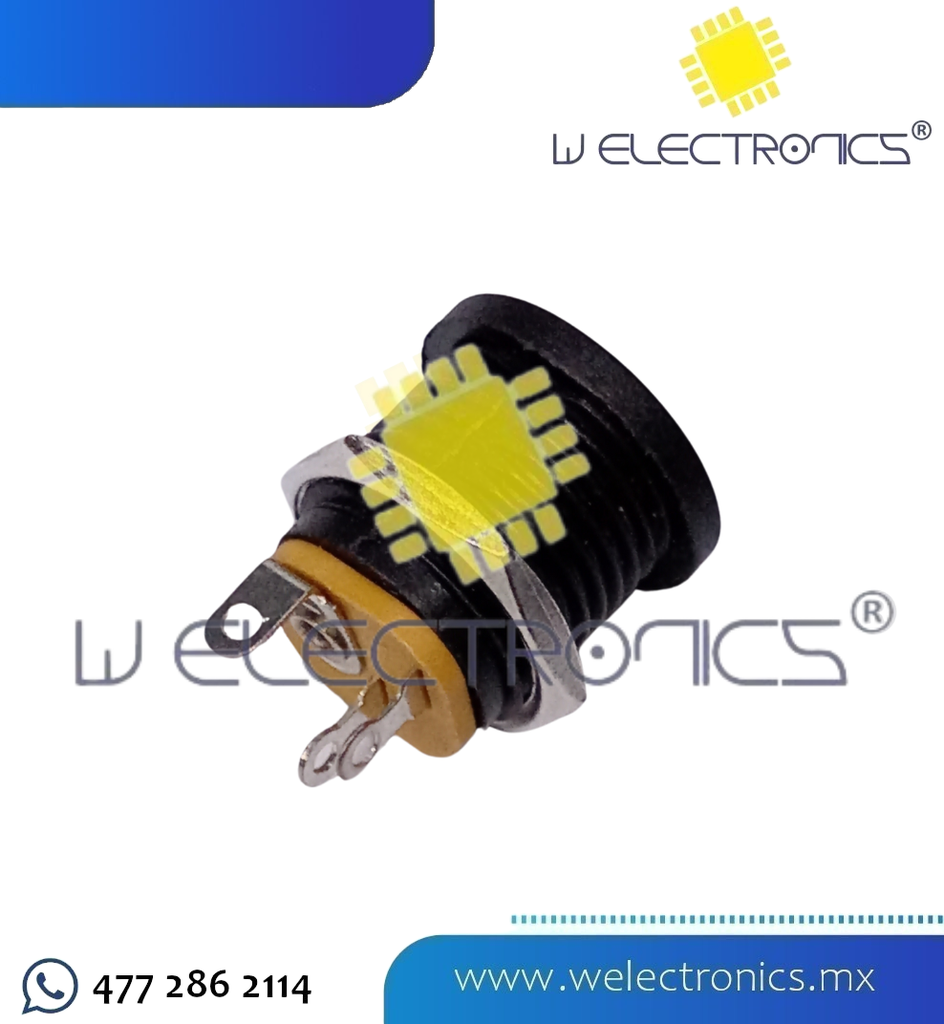 CONECTOR JACK HEMBRA 5.5 X 2.1 PARA CHASIS