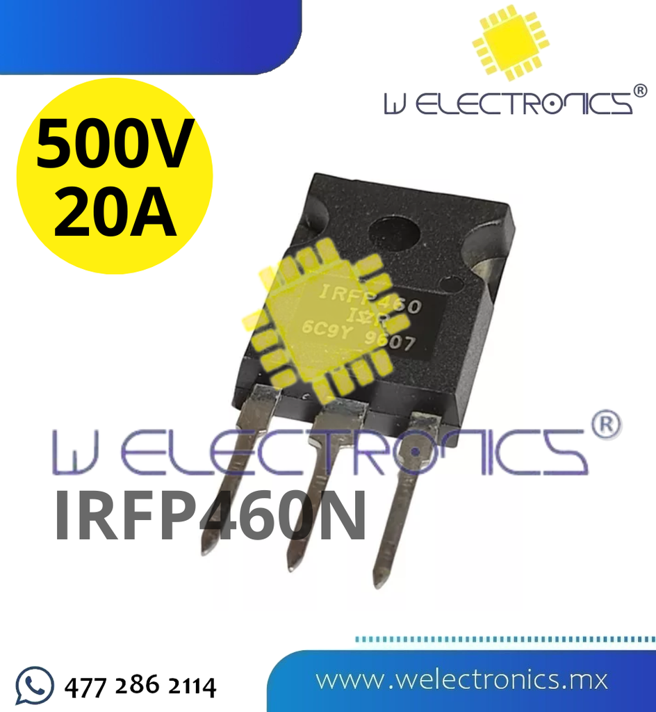 IRFP460N TRANSISTOR MOSFET CH-N 500V 20A TO-247