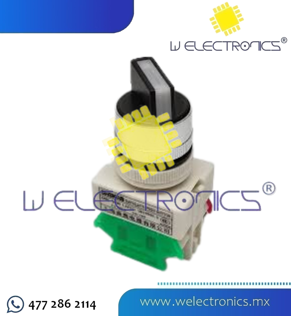 INTERRUPTOR GIRATORIO PERILLA 2 POS ESTABLE 22MM
